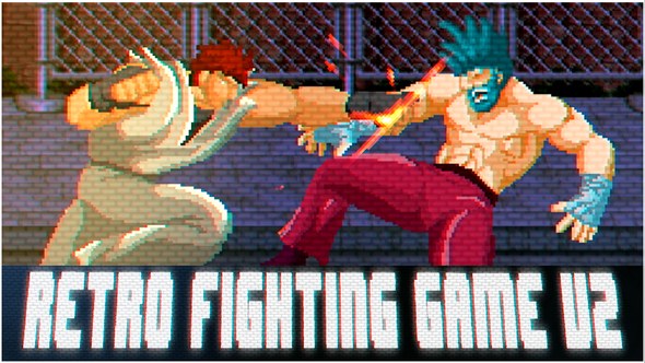 Videohive Retro Fighting Game V2 Openers template preview