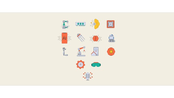 Videohive Artificial Icons vol. 2 Infographics template preview