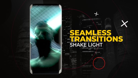 Videohive Vertical Shake Light Transitions | After Effects Elements template preview