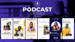 Videohive Podcast Stories Broadcast-packages template preview