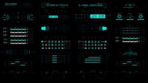 Videohive HUD Screen Gadgets 5 Elements template preview