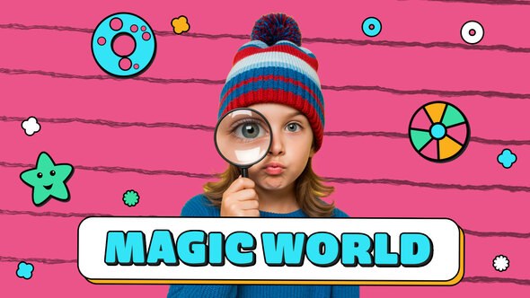 Cute Kids Intro Openers template preview