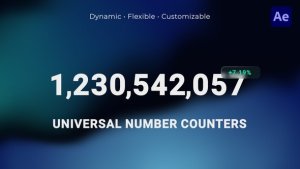 Videohive Universal Number Counters Logo Stings template preview