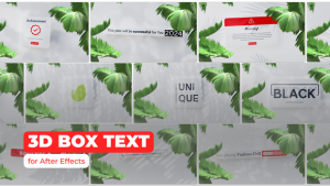 Videohive 3D BOX TEXT Titles template preview