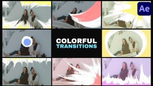 Videohive Stroke Colorful Transitions | After Effects Elements template preview