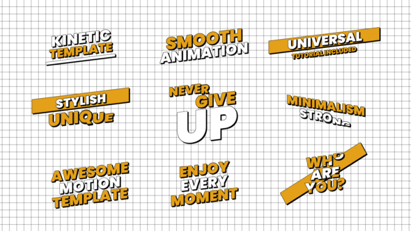 Videohive Neo-Brutalism Titles Titles template preview