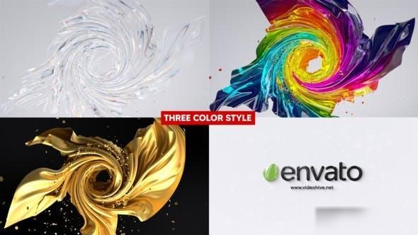Videohive Cloth logo reveal 3 style Logo Stings template preview