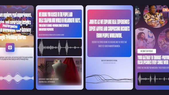 Videohive Vertical Audio Visualizer Video Displays template preview