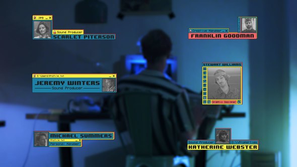 Videohive Old School Lower Thirds Elements template preview