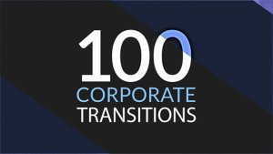 100 Corporate Transitions Video Displays template preview