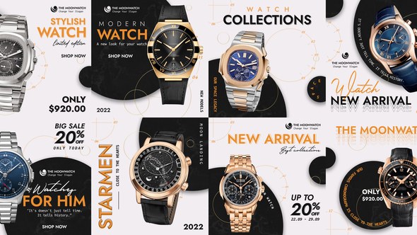 Videohive Watch Promo Instagram Post Product Promo template preview