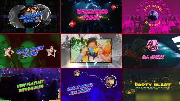 Videohive Party Blast Opener Openers template preview