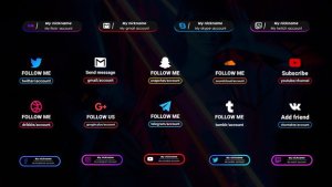 Videohive Social Media Lower Third Big Pack || After Effects Elements template preview