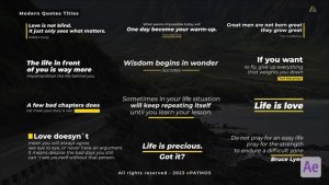 Videohive Modern Quotes Titles v2.0 | After Effects Titles template preview