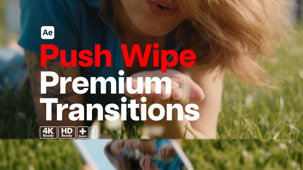 Videohive Premium Transitions Push Wipe Elements template preview