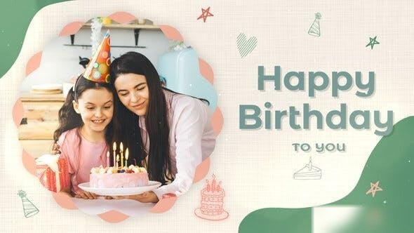 Videohive Fun Happy Bithday Slideshow Openers template preview