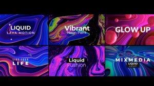 Videohive Abstract Titles | Liquid Light | Mobile Titles template preview