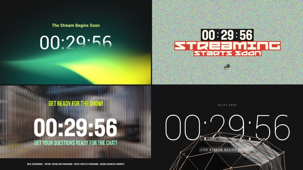 Videohive Streaming Countdown 56550212 Broadcast-packages template preview