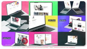 Videohive Laptop Promo Mockup Project Product Promo template preview