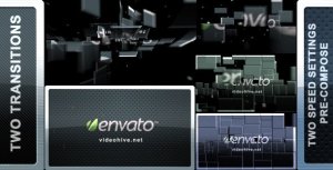 Blocks Transition (2 in 1) Video Displays template preview