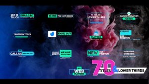 Videohive Modern Titles and Lower Thirds Pack Titles template preview
