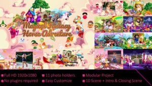 Videohive Fantasy Magical Horse Adventure Video Displays template preview