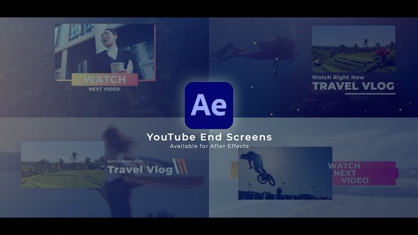 Videohive YouTube End Screens 42697554 Broadcast-packages template preview