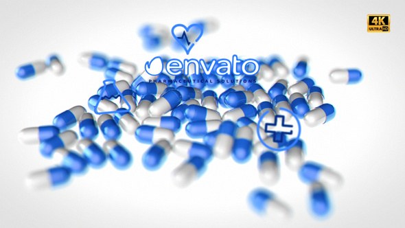 Videohive Medical Pills Background Projection Titles template preview