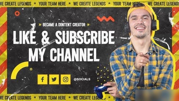 Videohive Gaming Youtube Blog Intro Openers template preview