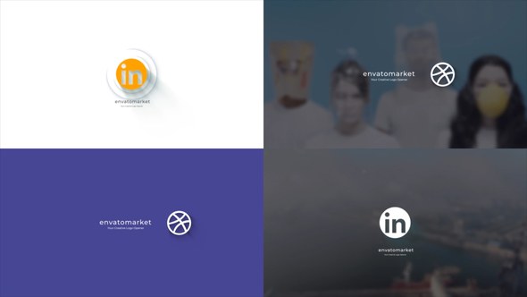 Videohive Simple Flat Logo Logo Stings template preview