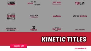 Kinetic Typography Video Displays template preview