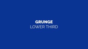 Videohive Grunge Lower Third Titles template preview