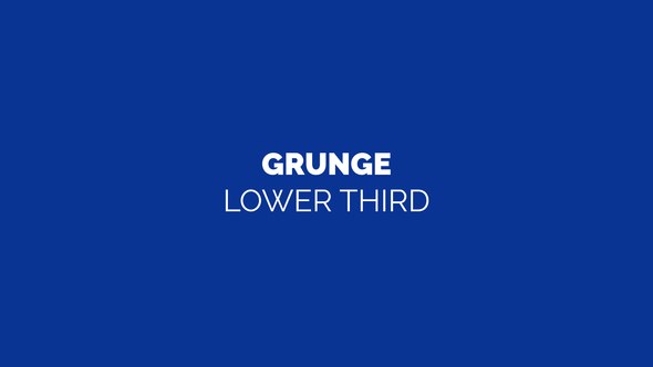 Videohive Grunge Lower Third Titles template preview