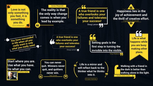 Videohive Clean Elegant Quotes Elements template preview