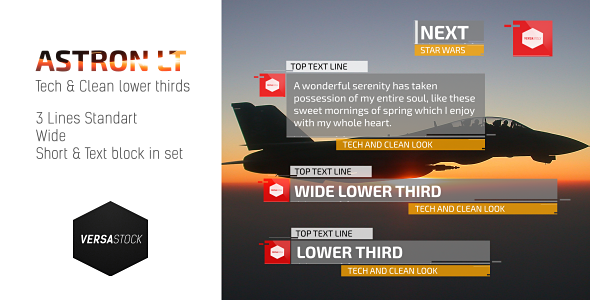Astron LT Video Displays template preview