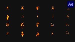 Videohive Fire Font Constructor for After Effects Elements template preview