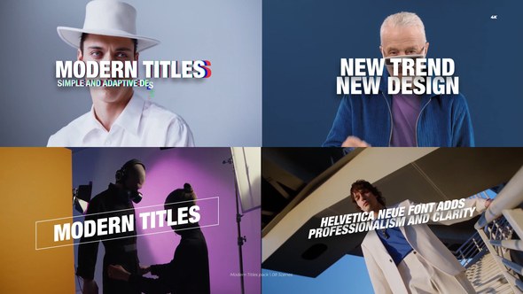 Videohive Modern Titles 4.0 | After Effects 55423450 Titles template preview