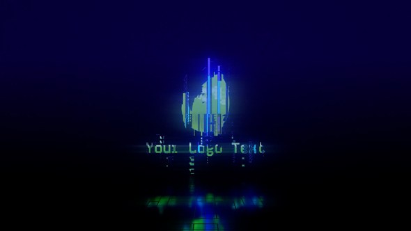 Videohive Logo Transition - Cyberpunk Glitch Logo After Effect Templates Logo Stings template preview