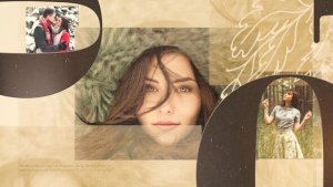Videohive Retro Love Story Photo Slideshow Openers template preview