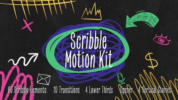 Videohive Scribble Motion Kit Elements template preview