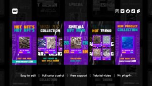 Videohive Blockchain Instagram Reels 46849655 Product Promo template preview