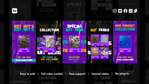 Videohive Blockchain Instagram Reels 46849655 Product Promo template preview
