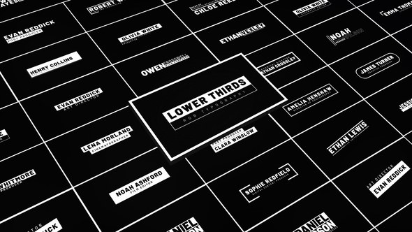 Videohive RGB Lower Thirds Titles template preview