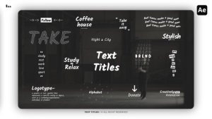 Videohive Text Titles | AE Titles template preview