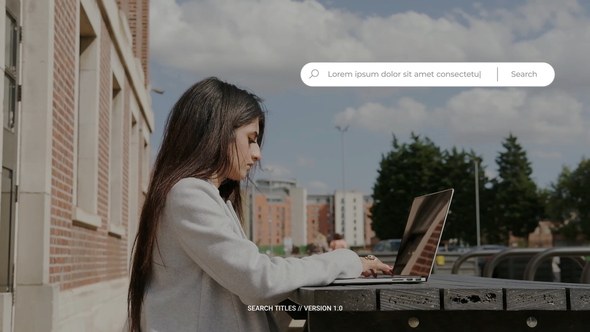 Videohive Search Titles | AE Titles template preview