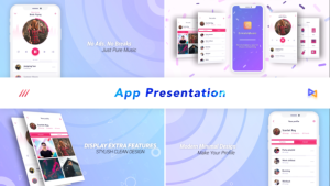 App Promo Video Displays template preview