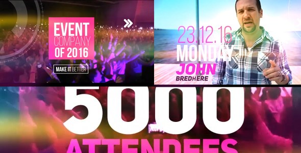 Videohive Fast Event 18898185 Openers template preview