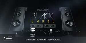 Black Label | Club Event Promo Video Displays template preview