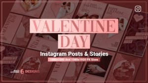 Videohive Valentine's Day Instagram Ad V92 Video Displays template preview