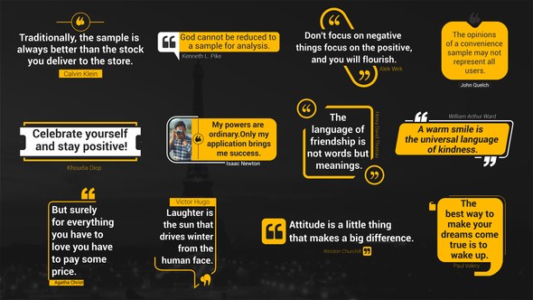 Videohive Modern Quotes Titles Elements template preview